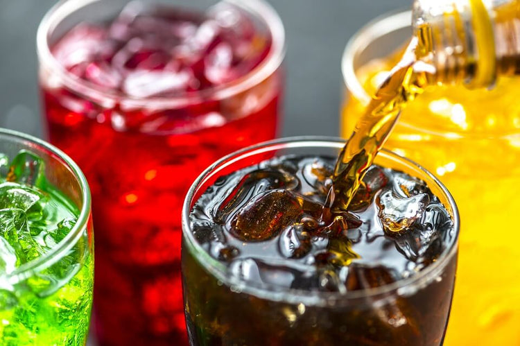 Roshan Packages Lowest Price Beverages for Food business. Flavors include Cola, Zero Sugar, Lemonade, Orange, and Pineapple.