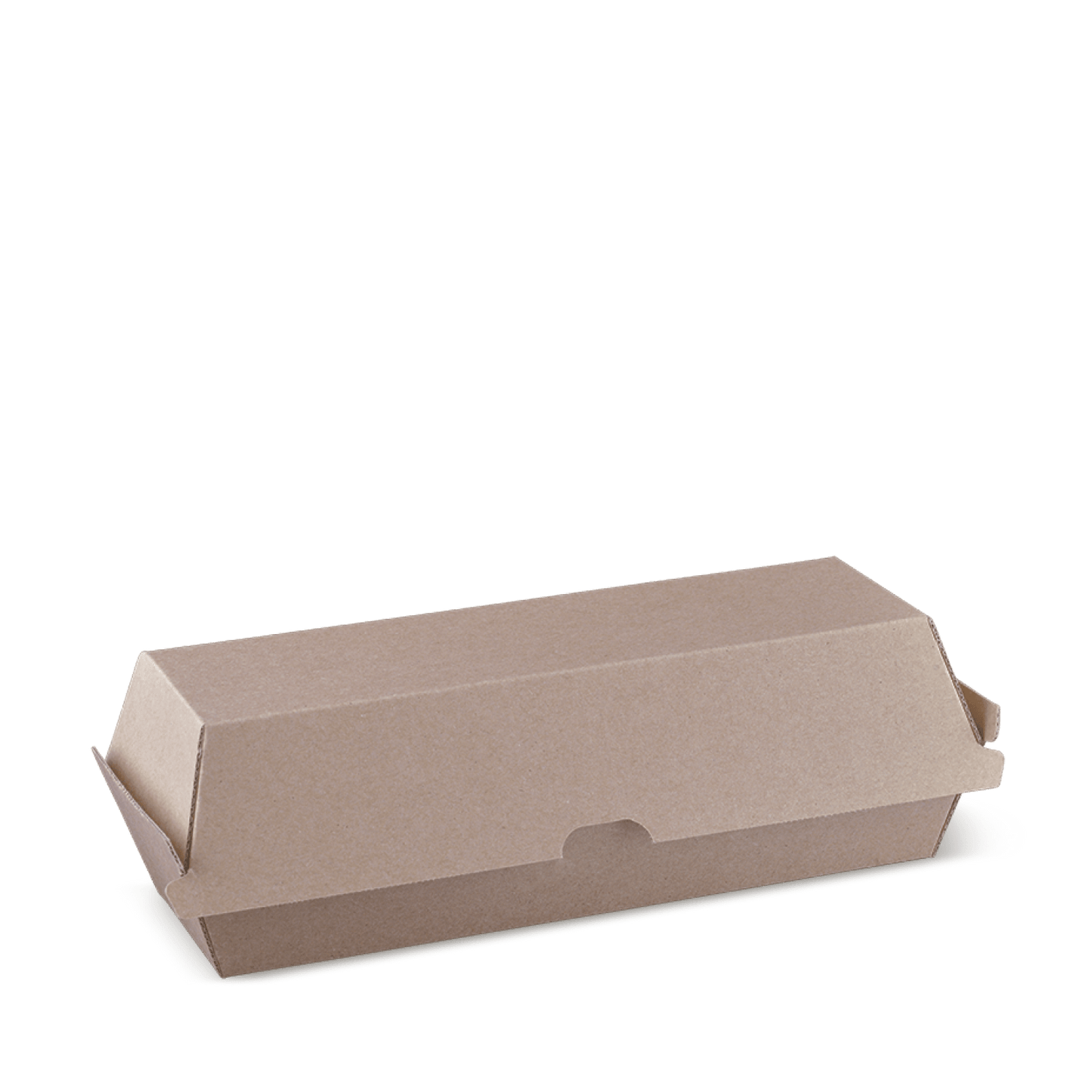 Eco-friendly recyclable hotdog box for takeaway, available in bulk at wholesale prices from Roshan Packages, Sydney packaging supplier