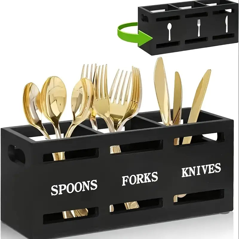 Wooden Kitchen Utensil Holder