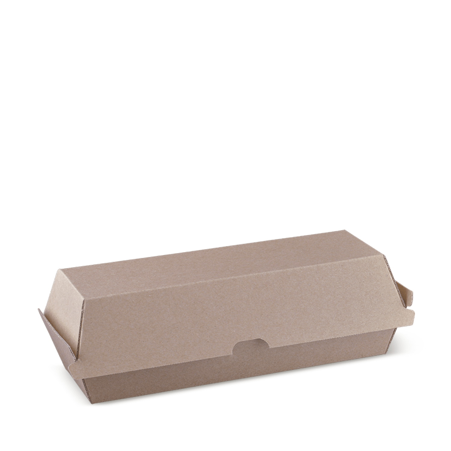 Eco-friendly recyclable hotdog box for takeaway, available in bulk at wholesale prices from Roshan Packages, Sydney packaging supplier