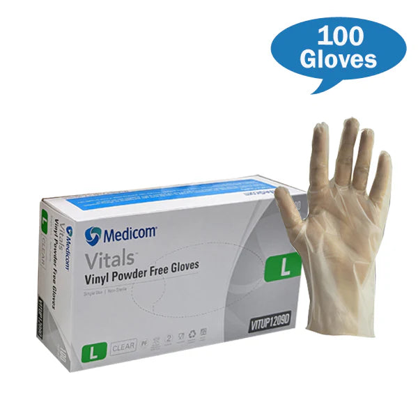 Medicom Vinyl Gloves (Large) x 10