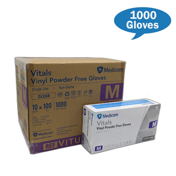Medicom Vinyl Gloves (Medium) x 10