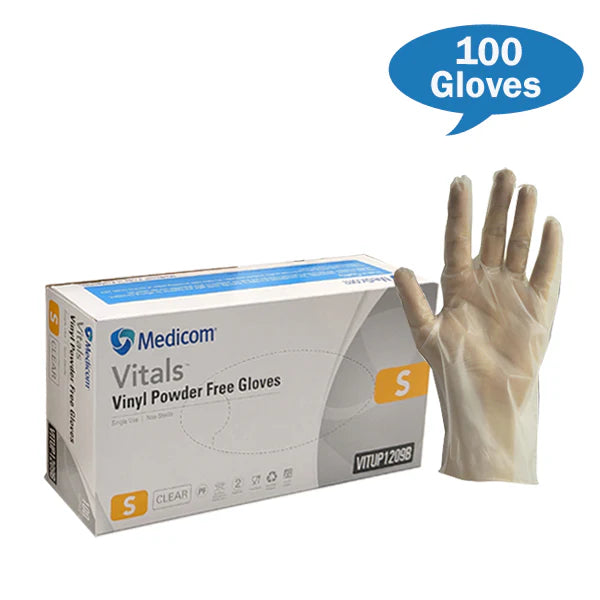 Medicom Vinyl Gloves (SMALL) x 10