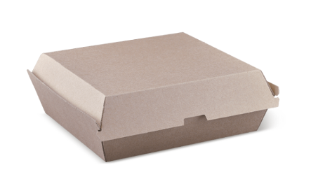 Eco-friendly recyclable Sanckpack/ Snack box in Dinner Size for takeaway, available in bulk at wholesale prices from Roshan Packages, Sydney packaging supplier