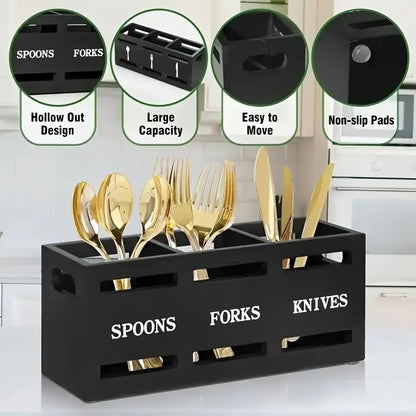 Wooden Kitchen Utensil Holder